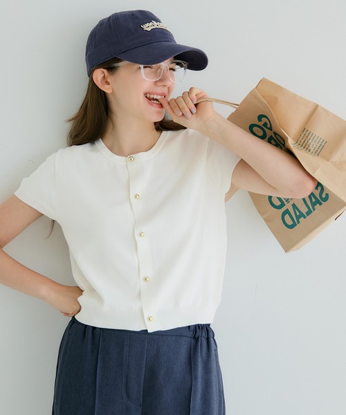 coca（coca）（コカ）の「金ボタンニットトップス（ニット/セーター・レディース・グレー/ブラック/アイボリー/その他1・S/L/M）」の7枚目の写真