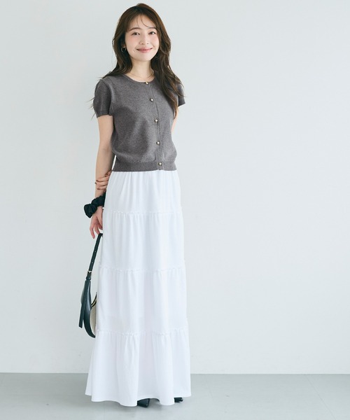 coca(coca)(コカ)の「\再入荷/金ボタンニットトップス(ニット/セーター・レディース・グレー/ブラック/アイボリー/その他1/カーキ・S/L/M)」の9枚目の写真
