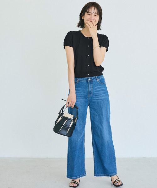 coca(coca)(コカ)の「\再入荷/金ボタンニットトップス(ニット/セーター・レディース・グレー/ブラック/アイボリー/その他1/カーキ・S/L/M)」の12枚目の写真