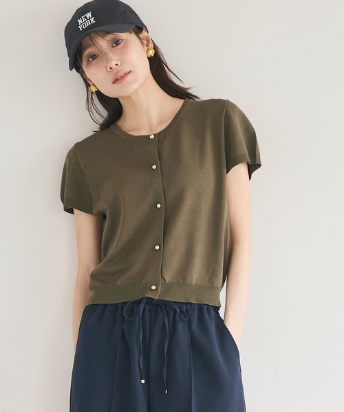 coca(coca)(コカ)の「\再入荷/金ボタンニットトップス(ニット/セーター・レディース・グレー/ブラック/アイボリー/その他1/カーキ・S/L/M)」の19枚目の写真