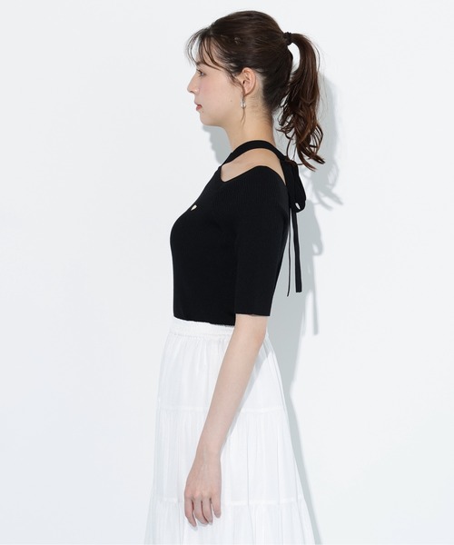 JILL by JILL STUART(ジルバイジルスチュアート)の「◇ホルターネックニットトップス(ニット/セーター・レディース・ブラック/ブルー/レッド・FREE)」の16枚目の写真