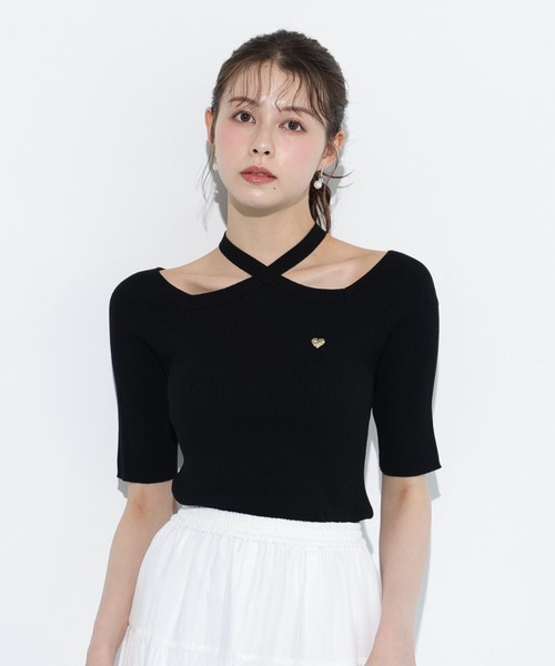JILL by JILL STUART(ジルバイジルスチュアート)の「◇ホルターネックニットトップス(ニット/セーター・レディース・ブラック/ブルー/レッド・FREE)」の11枚目の写真