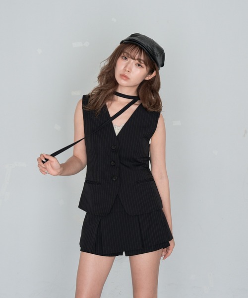 RAY CASSIN（レイカズン）の「スーツベスト（ベスト・レディース・グレー/ブラック系その他2・FREE）」の15枚目の写真