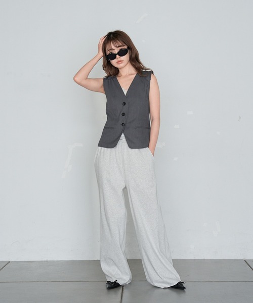 RAY CASSIN（レイカズン）の「スーツベスト（ベスト・レディース・グレー/ブラック系その他2・FREE）」の8枚目の写真