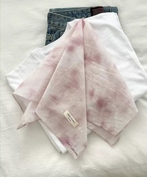 BARELY BLUE（ベアリーブルー）の「【 BARELY BLUE / ベアリーブルー 】 タイダイ デザイン コットン スカーフ / ユニセックス（バンダナ/スカーフ）」