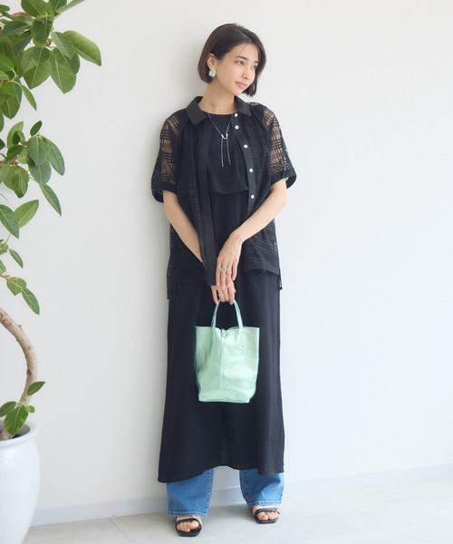 KATHARINE ROSS(キャサリンロス)の「【KATHARINE ROSS】コード刺繍使いキャミワンピース(ワンピース・レディース・ピンク/ブラック/アイボリー・MEDIUM)」の9枚目の写真