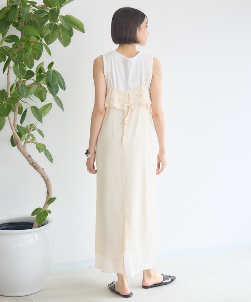 KATHARINE ROSS(キャサリンロス)の「【KATHARINE ROSS】コード刺繍使いキャミワンピース(ワンピース・レディース・ピンク/ブラック/アイボリー・MEDIUM)」の19枚目の写真