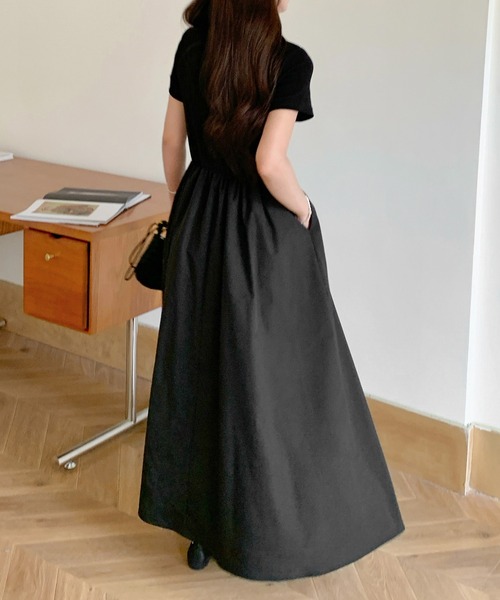 by LEGNA(バイレグナ)の「【選べる2タイプ】撥水加工ドッキングワンピース 半袖/ノースリーブ(ワンピース・レディース・ホワイト/ブラック系1/ブラック×ホワイト/ブラック系2/ブラック/ホワイト系1/ベージュ/ダークブラウン/ベージュ系/ブラウン系/ホワイト系その他2/ホワイト系その他・LARGE/MEDIUM)」の19枚目の写真
