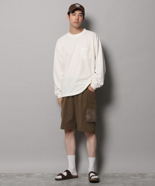 BAYFLOW（ベイフロー）の「【BUDDIES Dept.】メッシュポケットカーゴショーツ[UVケア・吸水速乾・耐塩素・4WAYストレッチ]（その他パンツ・メンズ・ブラック/ブラウン・LARGE/MEDIUM）」の5枚目の写真