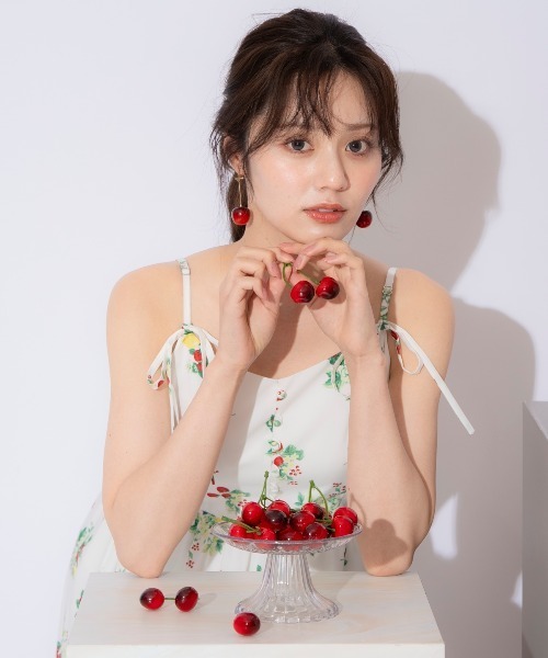 WILLSELECTION（ウィルセレクション）の「フルーツプリントキャミワンピース（ワンピース・レディース・オフホワイト/ネイビー・FREE）」の21枚目の写真