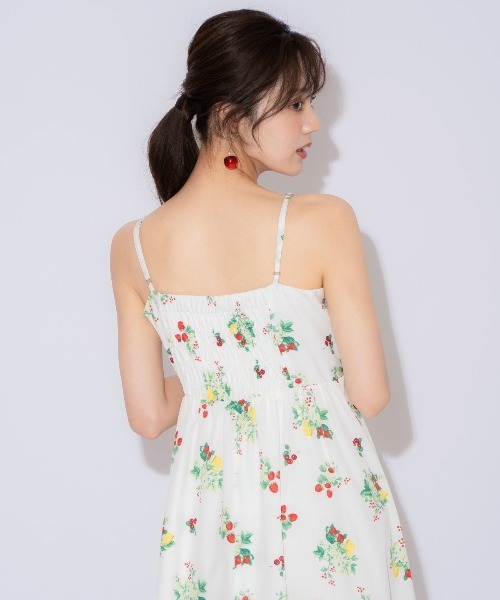 WILLSELECTION（ウィルセレクション）の「フルーツプリントキャミワンピース（ワンピース・レディース・オフホワイト/ネイビー・FREE）」の14枚目の写真
