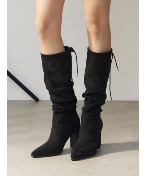 EATME(イートミー)の「BACKレースアップロングブーツ(ブーツ・レディース・ブラック/その他1/ブラウン・S/L/M)」の3枚目の写真