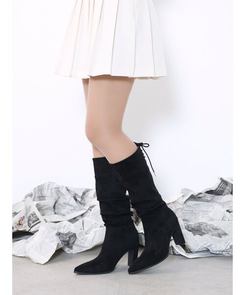 EATME(イートミー)の「BACKレースアップロングブーツ(ブーツ・レディース・ブラック/その他1/ブラウン・S/L/M)」の5枚目の写真