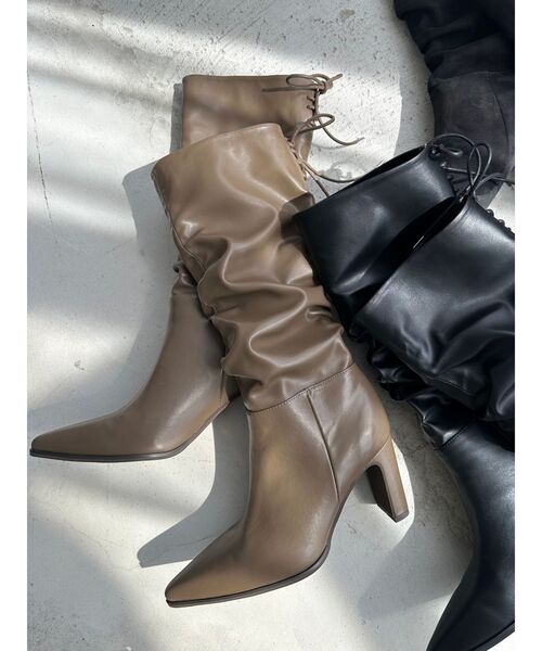 EATME(イートミー)の「BACKレースアップロングブーツ(ブーツ・レディース・ブラック/その他1/ブラウン・S/L/M)」の14枚目の写真