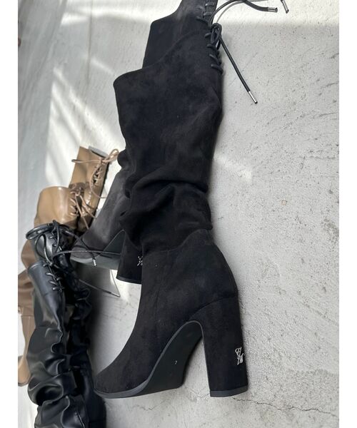 EATME(イートミー)の「BACKレースアップロングブーツ(ブーツ・レディース・ブラック/その他1/ブラウン・S/L/M)」の16枚目の写真