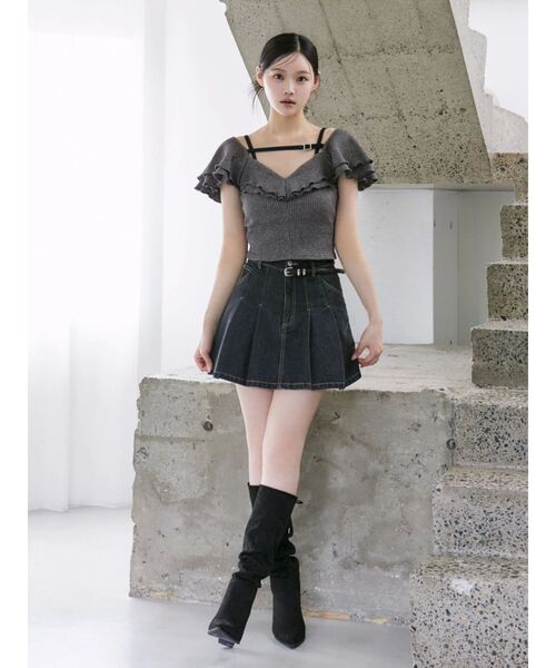 EATME(イートミー)の「BACKレースアップロングブーツ(ブーツ・レディース・ブラック/その他1/ブラウン・S/L/M)」の20枚目の写真