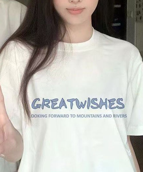 gossip!ロサンゼルス(ゴシップロサンゼルス)の「背面ハート富士山プリント オーバーサイズ半袖 T シャツ ユニセックス カップルコーデ レディース メンズ 夏トップス(Tシャツ/カットソー・レディース・ホワイト/ブラック・S/L/M/XL)」の15枚目の写真