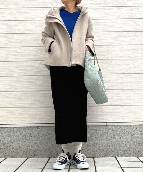 Q(キュー)の「ナイロンキルトチェーントート(トートバッグ・レディース・グレー/ライトグリーン・ONE SIZE)」の18枚目の写真