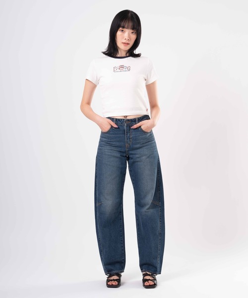 Levi's(リーバイス)の「Levi's/リーバイス GR ESSENTIAL スポーティーTシャツ(Tシャツ/カットソー・レディース・ネイビー・XS/S/M)」の7枚目の写真