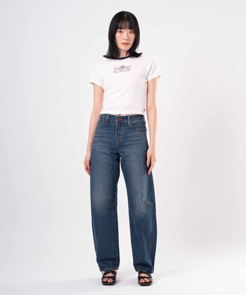 Levi's(リーバイス)の「Levi's/リーバイス GR ESSENTIAL スポーティーTシャツ(Tシャツ/カットソー・レディース・ネイビー・XS/S/M)」の8枚目の写真