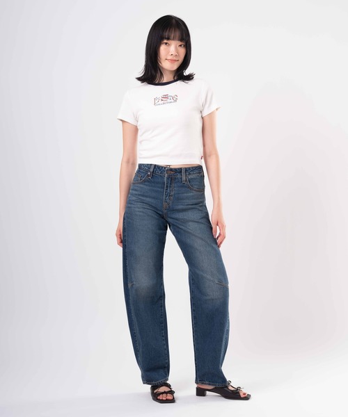 Levi's(リーバイス)の「Levi's/リーバイス GR ESSENTIAL スポーティーTシャツ(Tシャツ/カットソー・レディース・ネイビー・XS/S/M)」の9枚目の写真