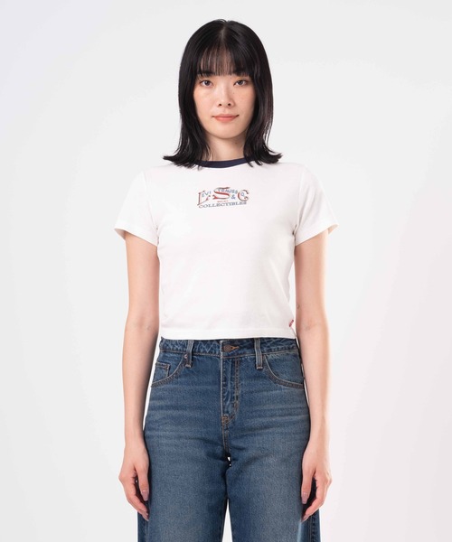 Levi's(リーバイス)の「Levi's/リーバイス GR ESSENTIAL スポーティーTシャツ(Tシャツ/カットソー・レディース・ネイビー・XS/S/M)」の14枚目の写真