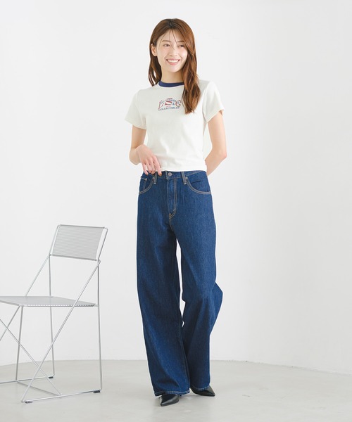 Levi's(リーバイス)の「Levi's/リーバイス GR ESSENTIAL スポーティーTシャツ(Tシャツ/カットソー・レディース・ネイビー・XS/S/M)」の17枚目の写真
