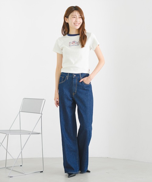 Levi's(リーバイス)の「Levi's/リーバイス GR ESSENTIAL スポーティーTシャツ(Tシャツ/カットソー・レディース・ネイビー・XS/S/M)」の15枚目の写真