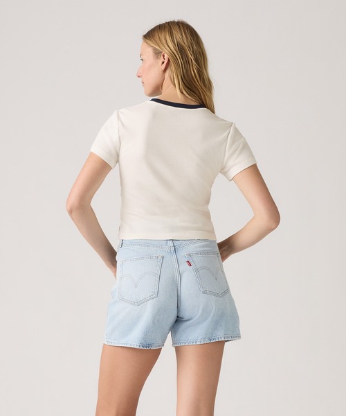 Levi's(リーバイス)の「Levi's/リーバイス GR ESSENTIAL スポーティーTシャツ(Tシャツ/カットソー・レディース・ネイビー・XS/S/M)」の9枚目の写真