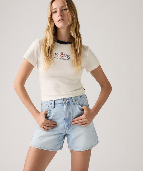 Levi's(リーバイス)の「Levi's/リーバイス GR ESSENTIAL スポーティーTシャツ(Tシャツ/カットソー・レディース・ネイビー・XS/S/M)」の10枚目の写真