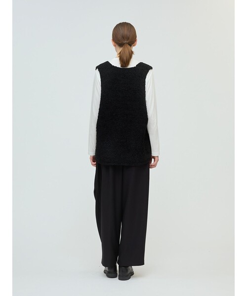 ミズイロインド　ベスト ジレ mizuiro ind へアリーVネック ミズイロインド mizuiro ind mizuiro ind へアリーVネックベスト