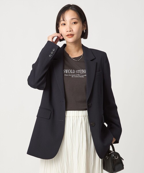 ツイル テーラード 2ボタン ジャケット（テーラードジャケット