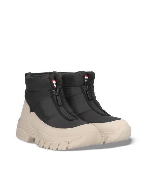 HUNTER(ハンター)の「ユニセックス イントレピッド ワンダラー アンクル ジップ スノー ブーツ(ブーツ・レディース・オフホワイト/ブラック×パープル・UK5/UK4/UK3/UK9/UK8/UK7/UK6)」の3枚目の写真