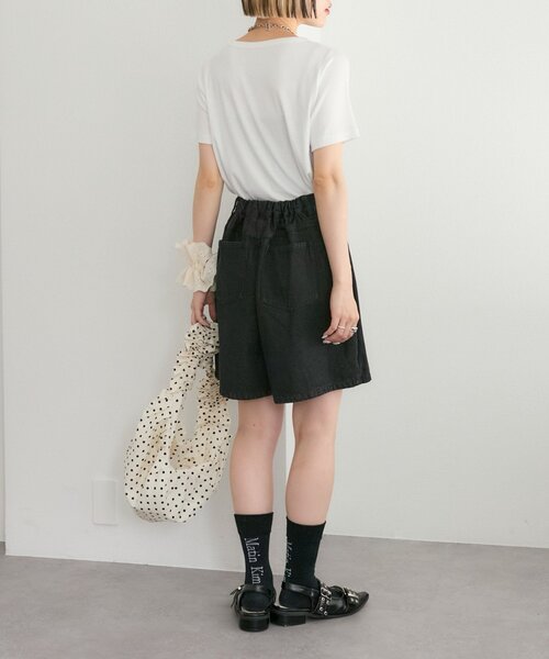 w closet（ダブルクローゼット）の「【25AW】デニムスカパン（スカート・レディース・ブルー/ブラック・MEDIUM/SMALL）」の4枚目の写真