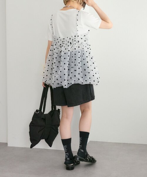 w closet（ダブルクローゼット）の「【25AW】デニムスカパン（スカート・レディース・ブルー/ブラック・MEDIUM/SMALL）」の9枚目の写真