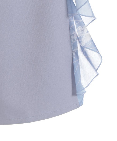 axes femme POETIQUE(アクシーズファムポエティック)の「揺蕩う海月ラッフルワイドパンツ(その他パンツ・レディース・グレー/ブラック/ネイビー・MEDIUM)」の7枚目の写真