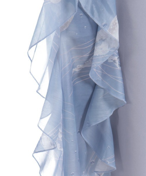 axes femme POETIQUE(アクシーズファムポエティック)の「揺蕩う海月ラッフルワイドパンツ(その他パンツ・レディース・グレー/ブラック/ネイビー・MEDIUM)」の9枚目の写真