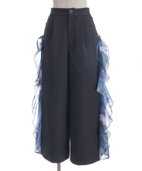 axes femme POETIQUE(アクシーズファムポエティック)の「揺蕩う海月ラッフルワイドパンツ(その他パンツ・レディース・グレー/ブラック/ネイビー・MEDIUM)」の19枚目の写真