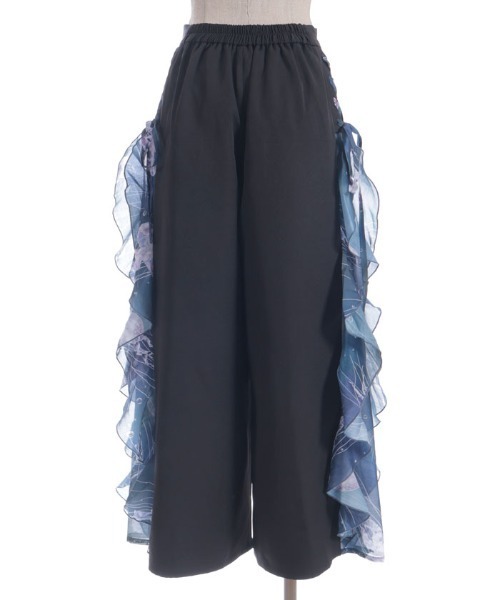 axes femme POETIQUE(アクシーズファムポエティック)の「揺蕩う海月ラッフルワイドパンツ(その他パンツ・レディース・グレー/ブラック/ネイビー・MEDIUM)」の21枚目の写真