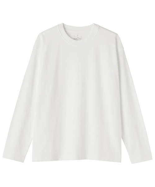 無印良品(ムジルシリョウヒン)の「婦人 引き揃え天竺編みクルーネック長袖Tシャツ(Tシャツ/カットソー・レディース・ホワイト/ブラック/ライトピンク/チャコールグレー/ダークグリーン・S/M/L/XL)」の7枚目の写真
