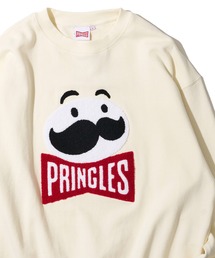 【PRINGLES / プリングルズ】サガラ刺繍グラフィックプリント スウェットトレーナー