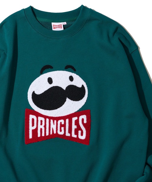 ADPOSION(アドポーション)の「【PRINGLES / プリングルズ】サガラ刺繍グラフィックプリント スウェットトレーナー(スウェット・レディース・グリーン/チャコールグレー/オフホワイト・X-LARGE/LARGE/MEDIUM)」の3枚目の写真