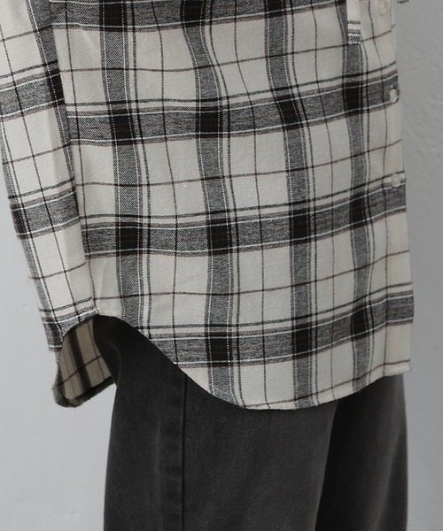 COLONY 2139（コロニートゥーワンスリーナイン）の「起毛チェックフードシャツ（シャツ/ブラウス・レディース・ブルー/アイボリー/ブラック・ONESIZE）」の17枚目の写真