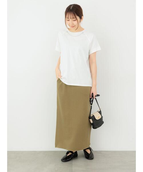 Te chichi TERRASSE（テチチテラス）の「ネックレス付きTシャツ（Tシャツ/カットソー・レディース・オフホワイト/チャコールグレー/グレー・F）」の5枚目の写真