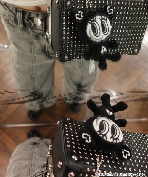 Heart Tattoo(ハートタトゥー)の「モノトーンナカムラくん キーホルダー【ANGEL BLUE】(キーホルダー・レディース・ブラック・FREE)」の4枚目の写真