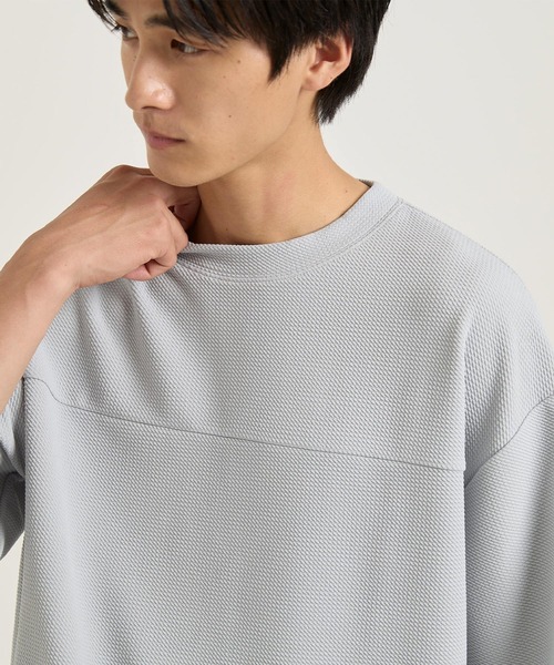 coca(coca)(コカ)の「エンボスフットボールTシャツ(Tシャツ/カットソー・メンズ・ライトグレー/ブラック・XL/M/L)」の6枚目の写真
