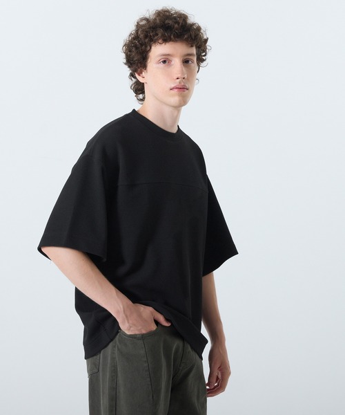 coca(coca)(コカ)の「エンボスフットボールTシャツ(Tシャツ/カットソー・メンズ・ライトグレー/ブラック・XL/M/L)」の11枚目の写真
