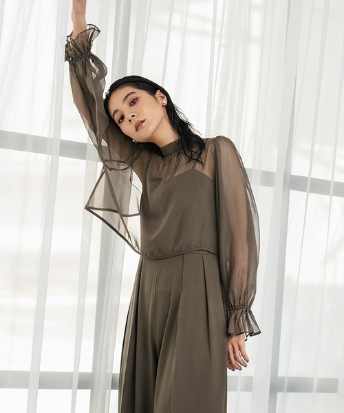 セール】マルチway シフォンボレロ オールインワン パンツドレス 2点