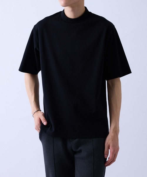 le cercle ADAM ET ROPE'(ルセルクルアダムエロペ)の「リブデザイン冷感ジャケットインナーTシャツ/接触冷感(Tシャツ/カットソー・メンズ・ホワイト/ブラック/チャコールグレー・LL/L/M/S)」の12枚目の写真