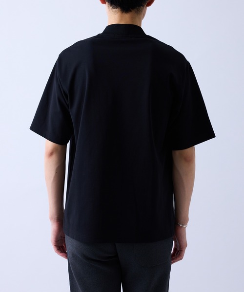 le cercle ADAM ET ROPE'(ルセルクルアダムエロペ)の「リブデザイン冷感ジャケットインナーTシャツ/接触冷感(Tシャツ/カットソー・メンズ・ホワイト/ブラック/チャコールグレー・LL/L/M/S)」の16枚目の写真